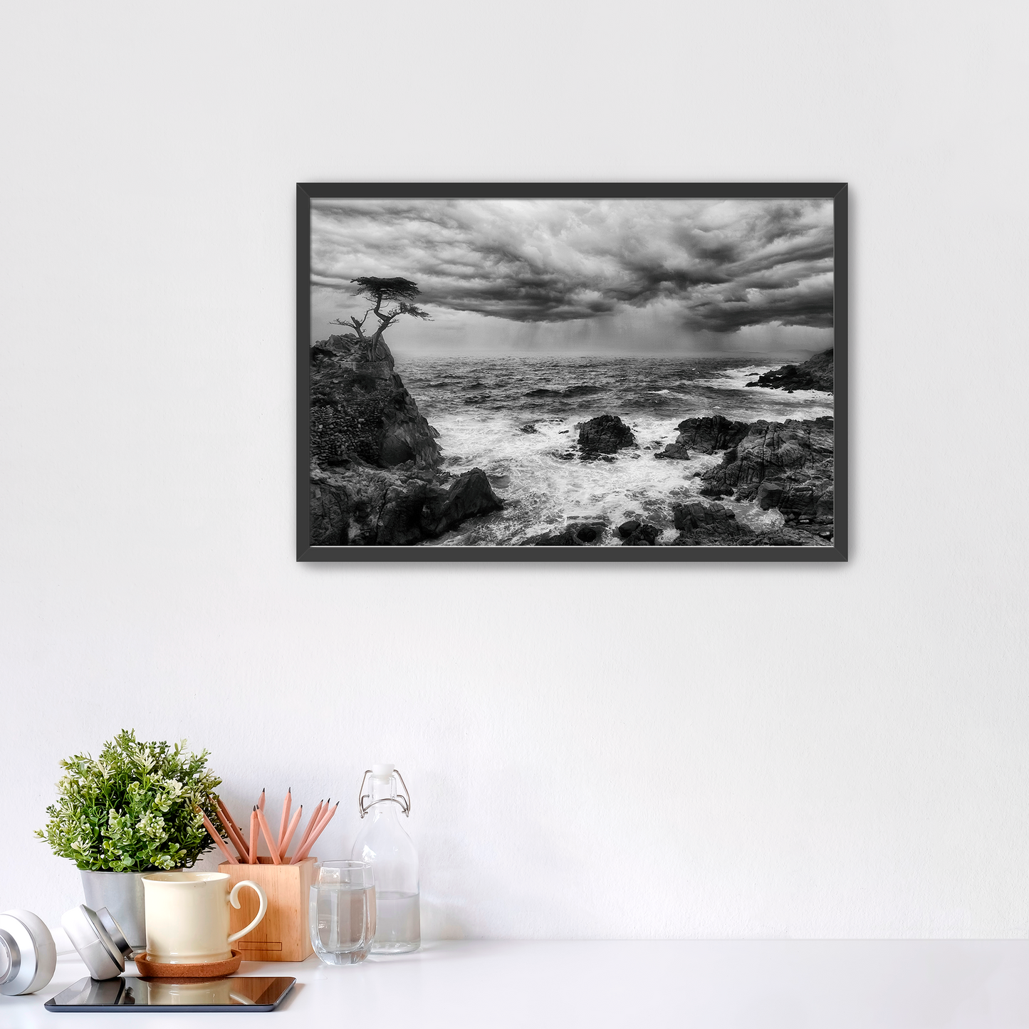 "The Last Stand" -- Lone Cypress Storm Print