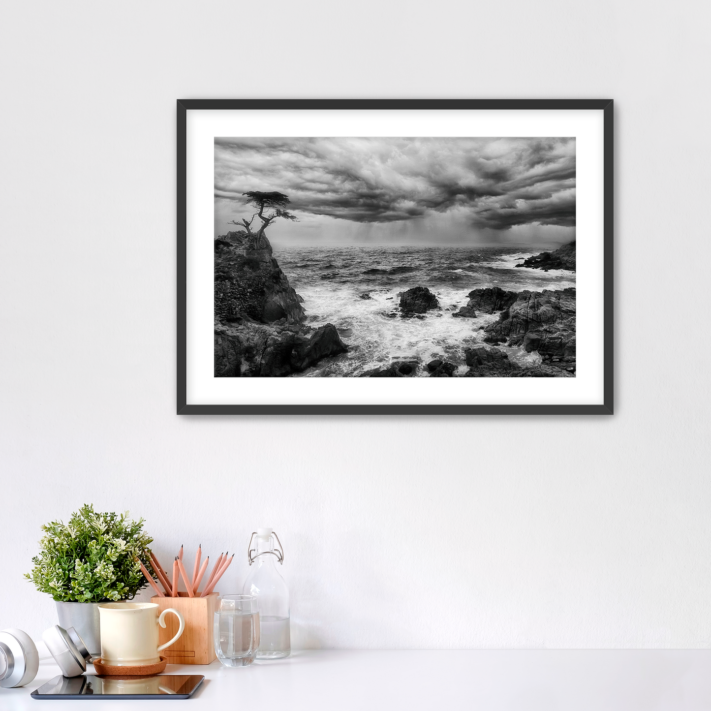 "The Last Stand" -- Lone Cypress Storm Print