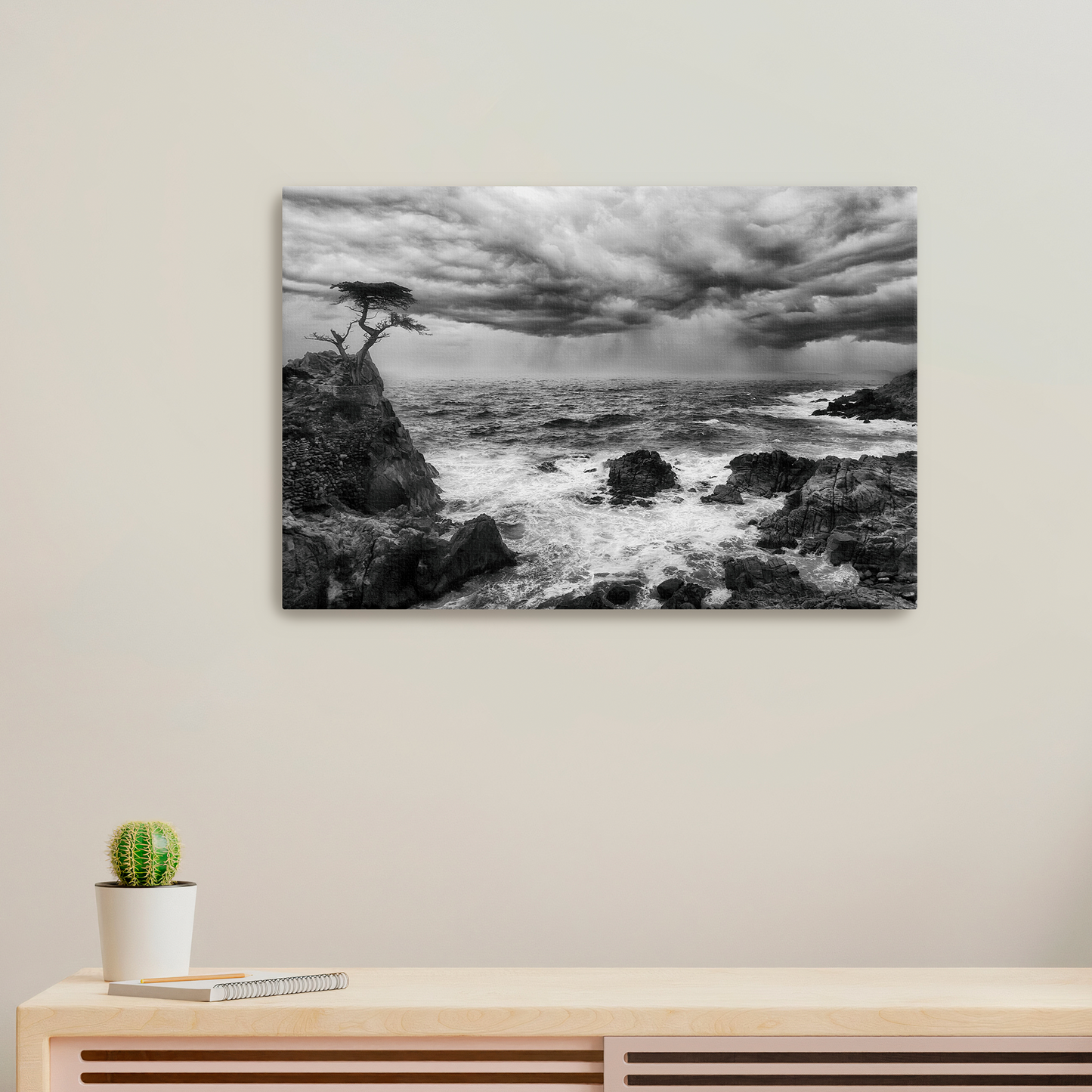 "The Last Stand" -- Lone Cypress Storm Print