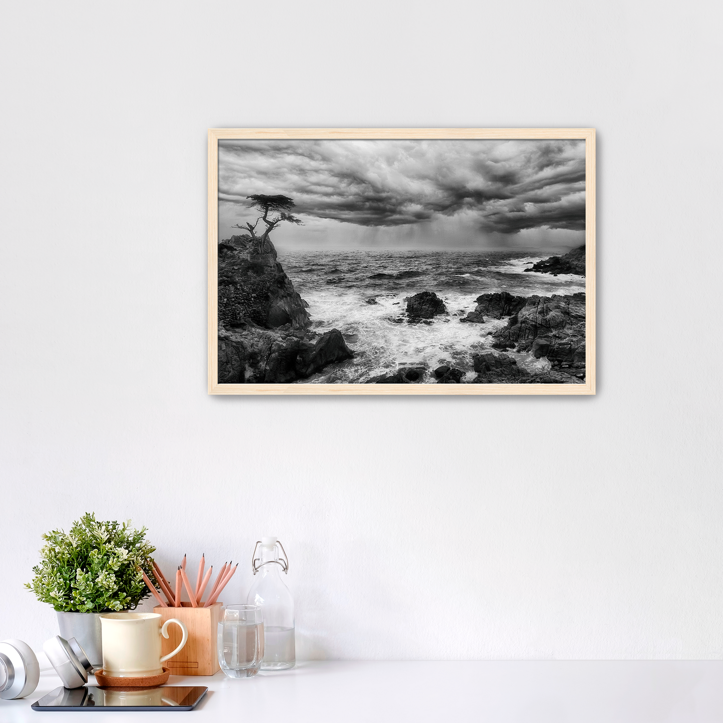 "The Last Stand" -- Lone Cypress Storm Print