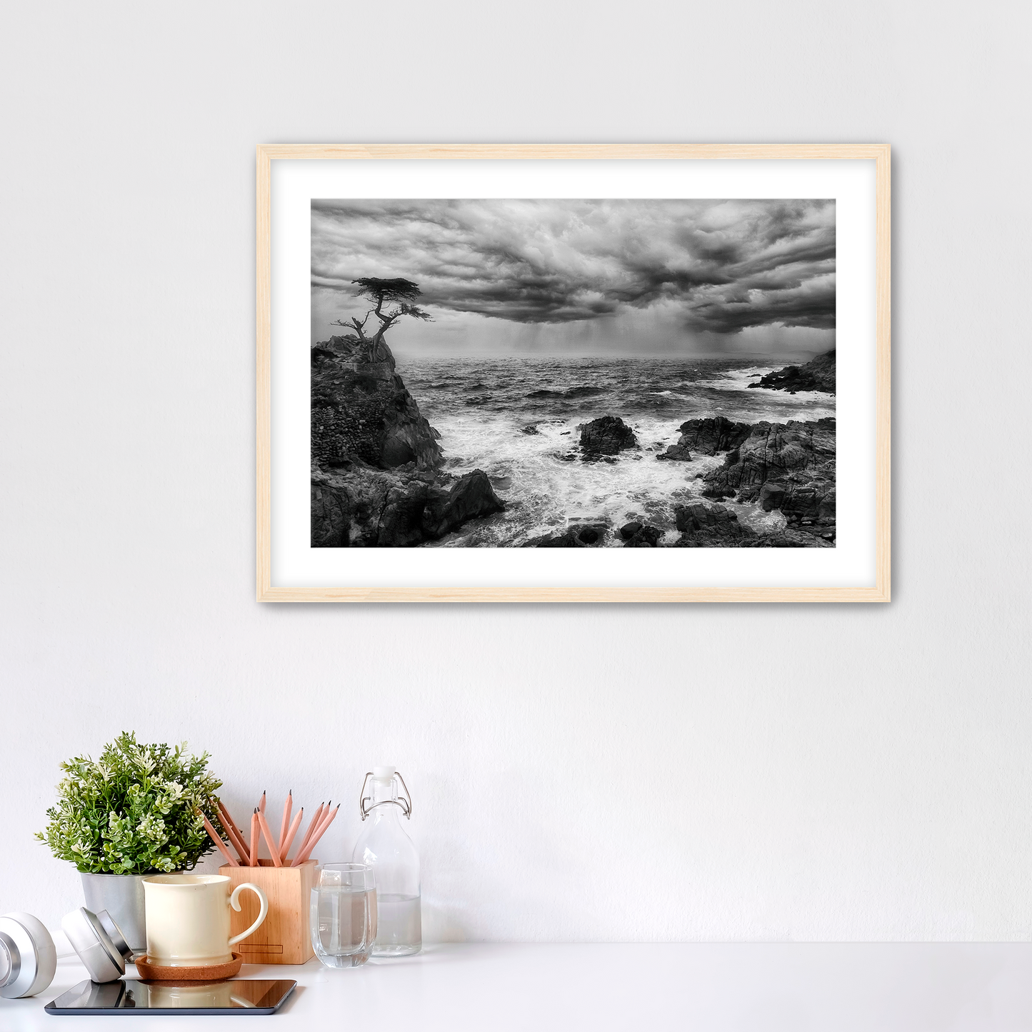 "The Last Stand" -- Lone Cypress Storm Print