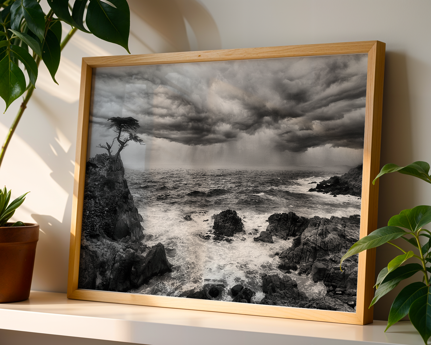 "The Last Stand" -- Lone Cypress Storm Print