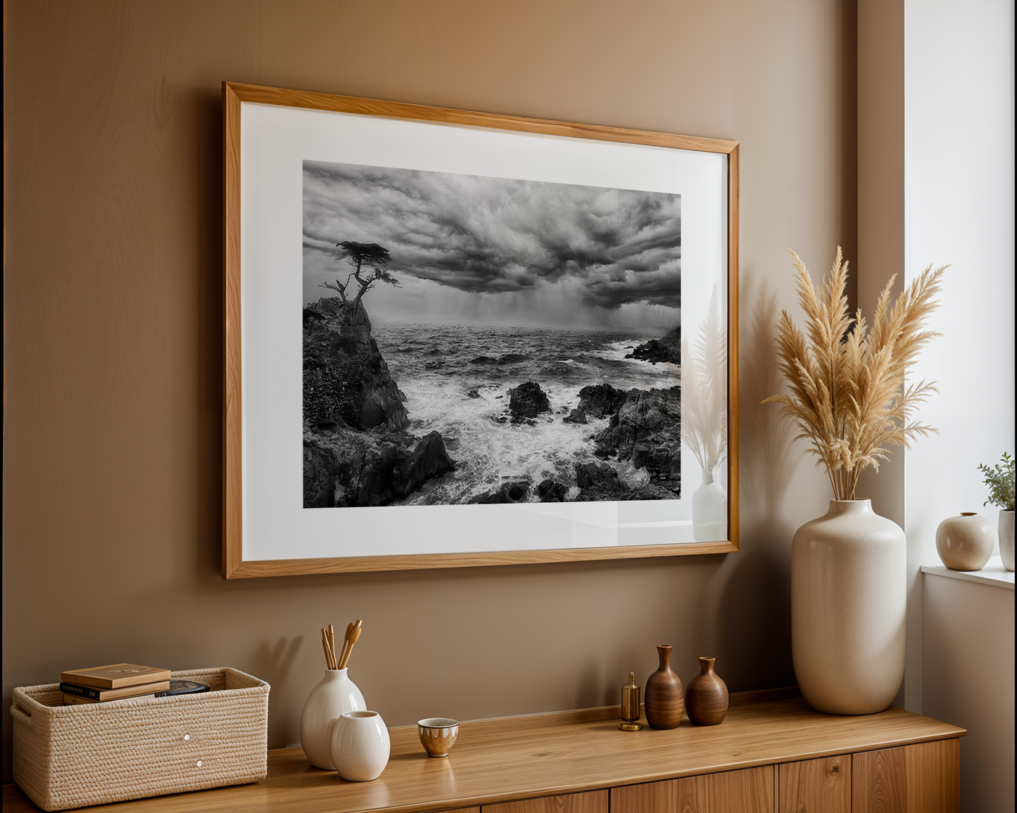 "The Last Stand" -- Lone Cypress Storm Print