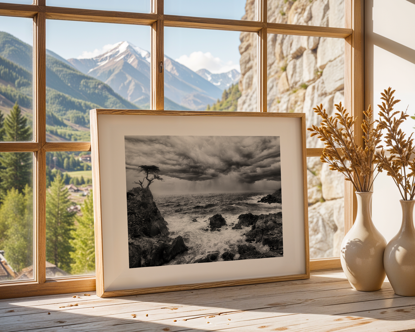 "The Last Stand" -- Lone Cypress Storm Print
