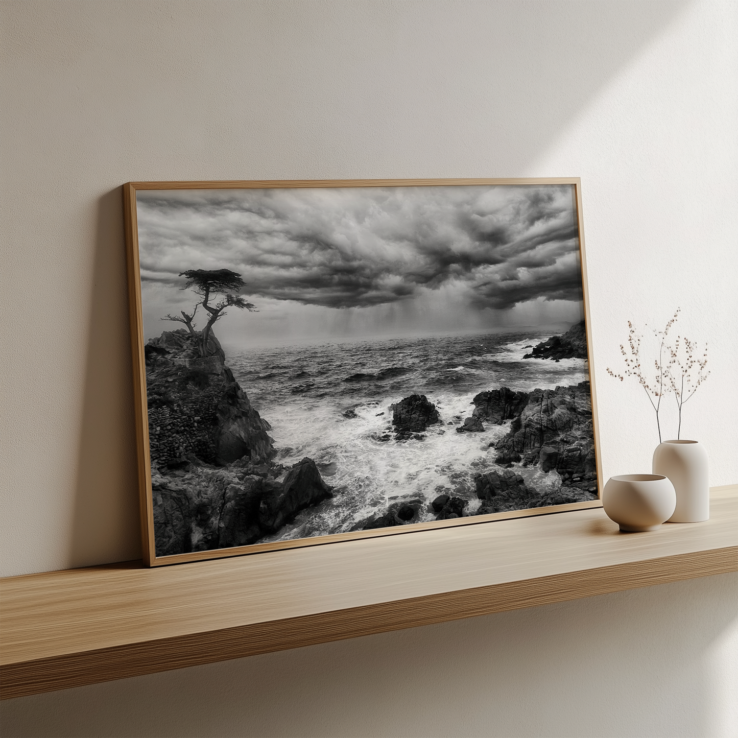 "The Last Stand" -- Lone Cypress Storm Print