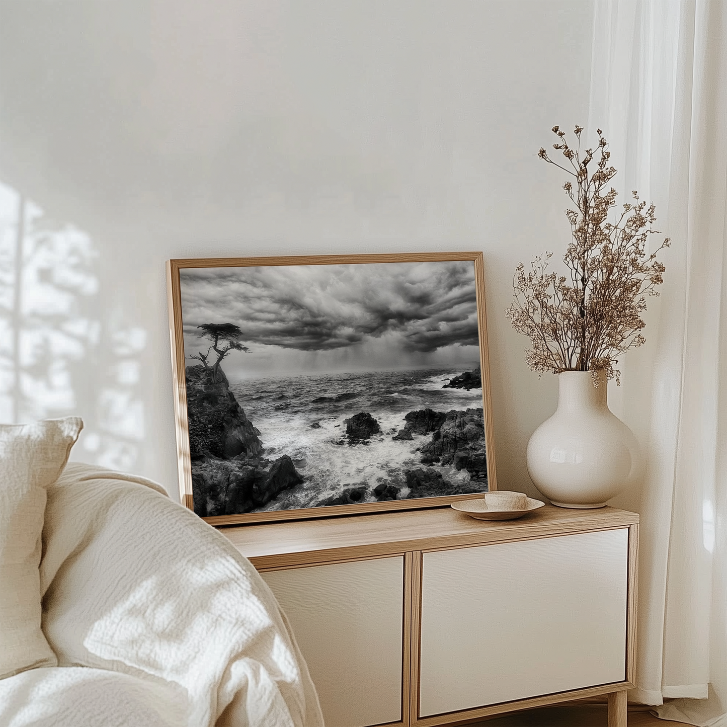 "The Last Stand" -- Lone Cypress Storm Print