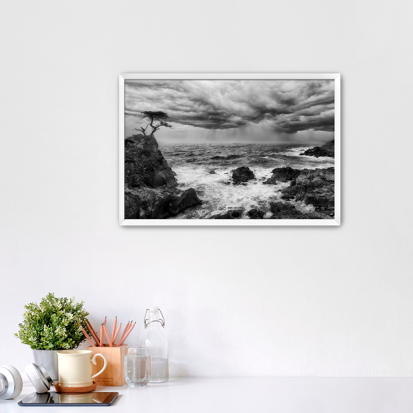 "The Last Stand" -- Lone Cypress Storm Print