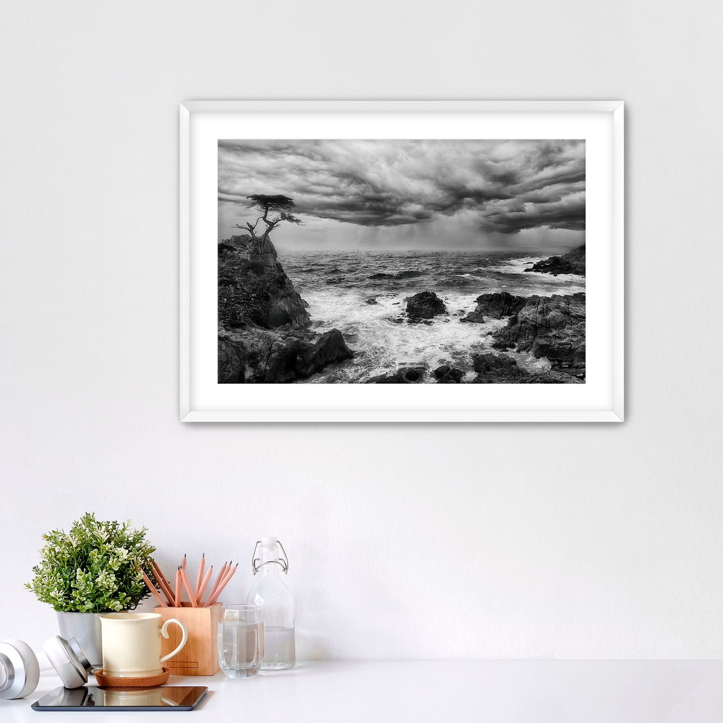 "The Last Stand" -- Lone Cypress Storm Print